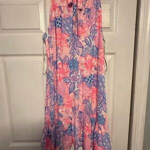 Lilly Pulitzer Pink and Blue Patterned Dress